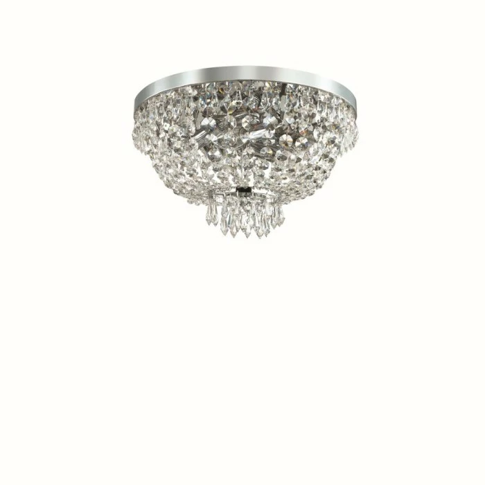 Ideallux Ideal Lux CAESAR Deckenleuchte Chrom, 5-flammig