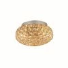 Ideallux Ideal Lux KING Deckenleuchte Gold, Kristalloptik, 3-flammig