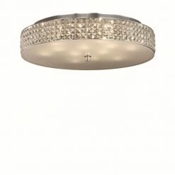 Ideallux Ideal Lux ROMA Deckenleuchte Chrom, Kristalloptik, 12-flammig