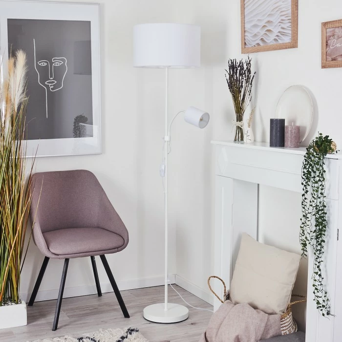 Hofstein Jobsbo Stehleuchte Weiß, 2-flammig – Bild 12