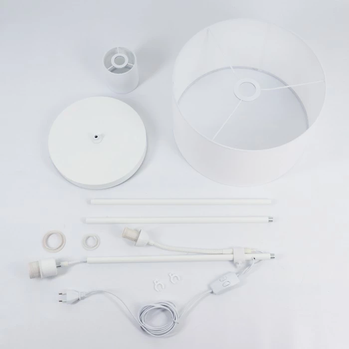 Hofstein Jobsbo Stehleuchte Weiß, 2-flammig – Bild 5