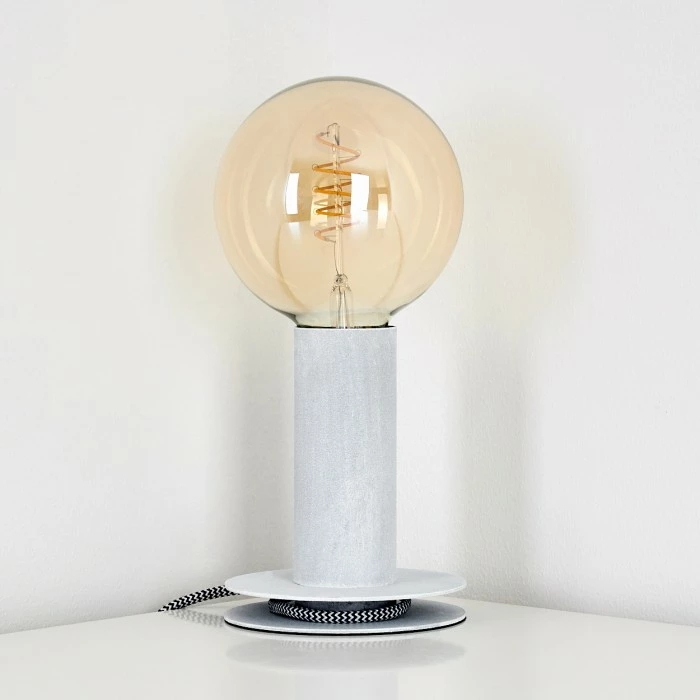 Hofstein Kimstad Tischleuchte Grau, 1-flammig – Bild 13