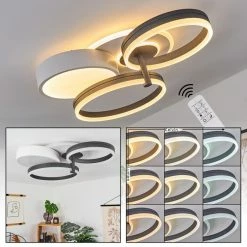 Hofstein Kolo Deckenleuchte LED Anthrazit, Weiß, 1-flammig