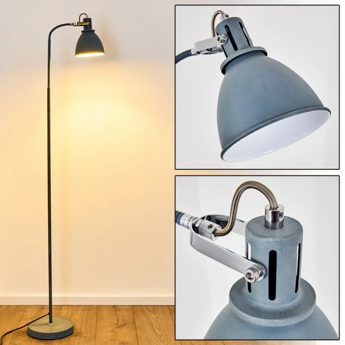 Hofstein Koppom Stehleuchte Blau, 1-flammig