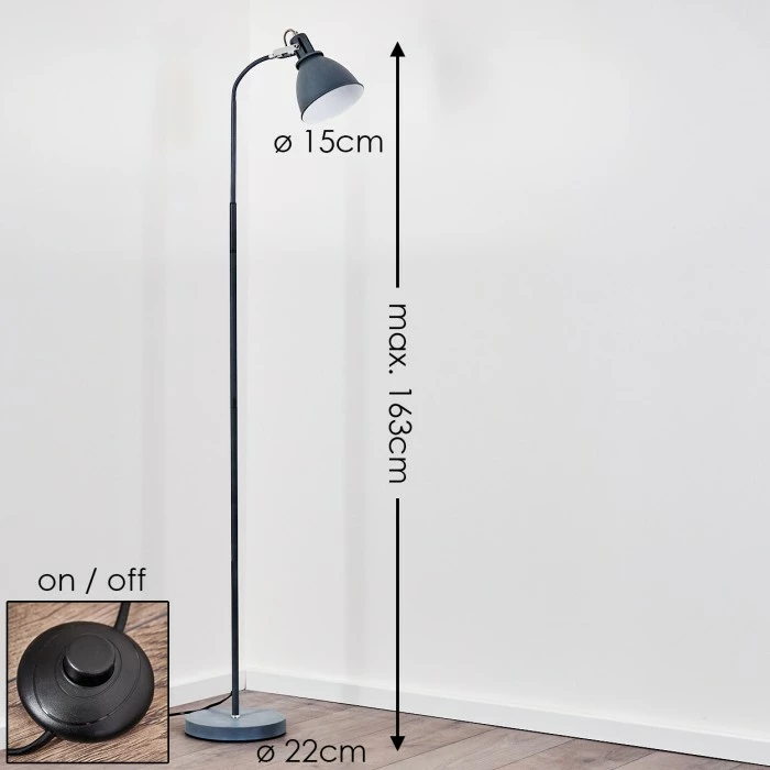 Hofstein Koppom Stehleuchte Blau, 1-flammig – Bild 2