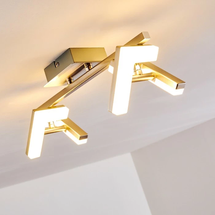 Hofstein Lago Deckenspot LED Nickel-Matt, 2-flammig – Bild 13