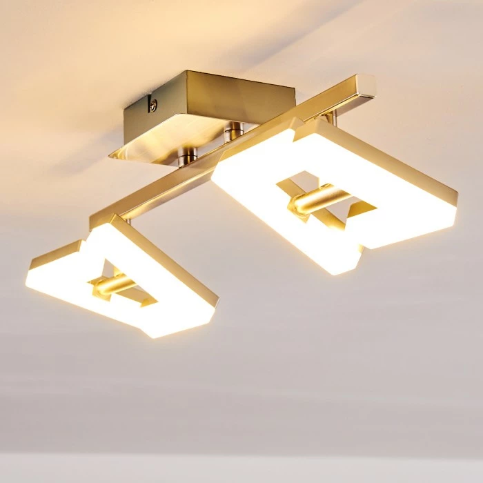 Hofstein Lago Deckenspot LED Nickel-Matt, 2-flammig – Bild 14