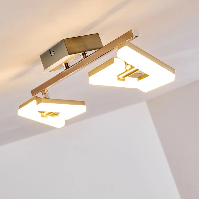 Hofstein Lago Deckenspot LED Nickel-Matt, 2-flammig – Bild 15