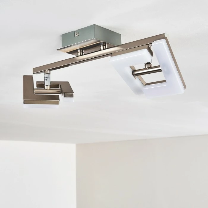 Hofstein Lago Deckenspot LED Nickel-Matt, 2-flammig – Bild 16