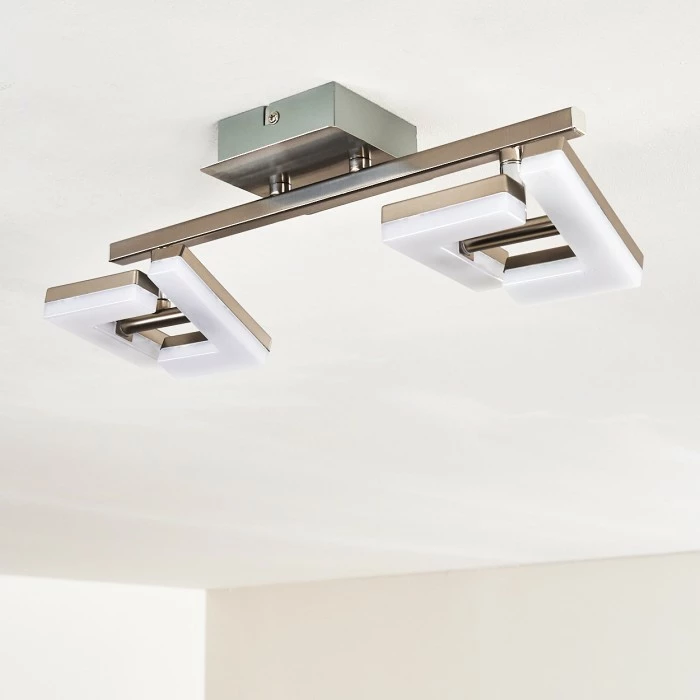 Hofstein Lago Deckenspot LED Nickel-Matt, 2-flammig – Bild 18