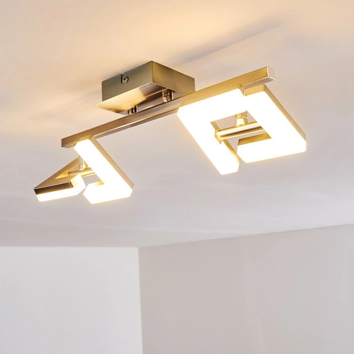 Hofstein Lago Deckenspot LED Nickel-Matt, 2-flammig – Bild 6