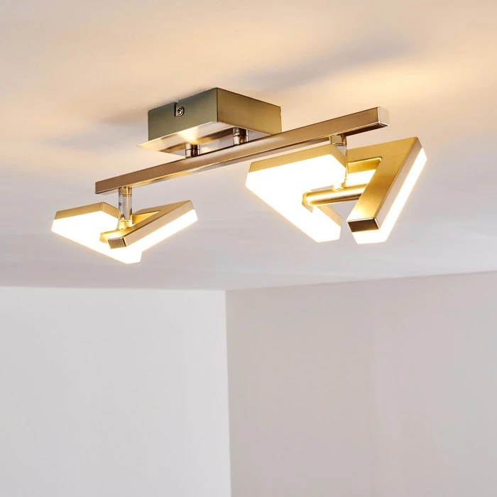 Hofstein Lago Deckenspot LED Nickel-Matt, 2-flammig – Bild 7