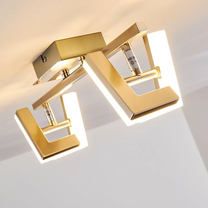 Hofstein Lago Deckenspot LED Nickel-Matt, 2-flammig – Bild 10