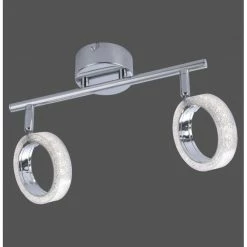 Leuchten Direkt ANGELO Deckenleuchte LED Chrom, 2-flammig