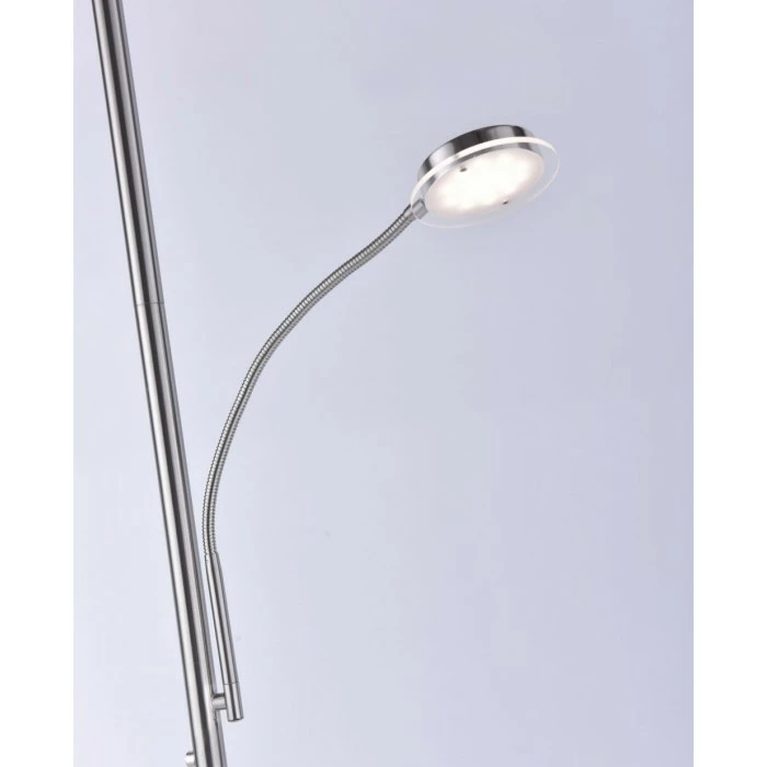 Leuchten Direkt HANS Stehleuchte LED Edelstahl, 2-flammig – Bild 3