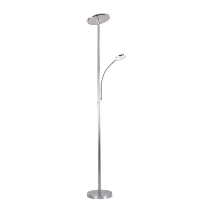 Leuchten Direkt HANS Stehleuchte LED Edelstahl, 2-flammig – Bild 5