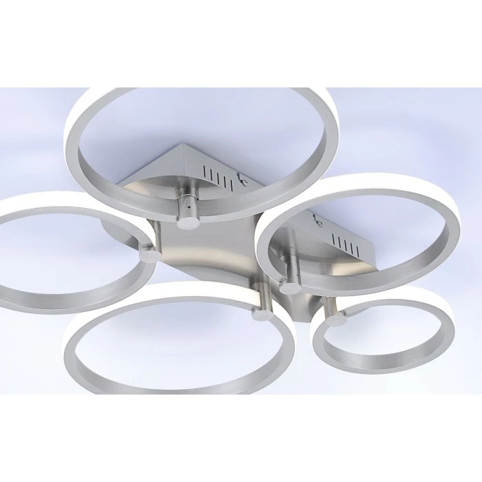 Leuchten Direkt Johanna Deckenleuchte LED Edelstahl, 5-flammig – Bild 2