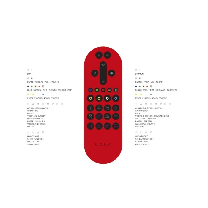 Leuchten Direkt Ls-JUPI Deckenleuchte LED Weiß, 1-flammig, Fernbedienung, Farbwechsler – Bild 9