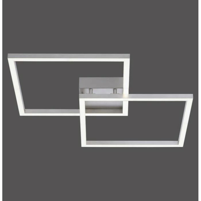 Leuchten Direkt Ls-MAXI Deckenleuchte LED Edelstahl, 2-flammig, Fernbedienung, Farbwechsler – Bild 2