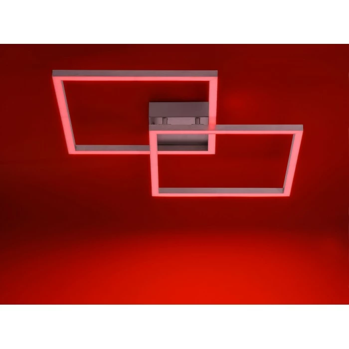 Leuchten Direkt Ls-MAXI Deckenleuchte LED Edelstahl, 2-flammig, Fernbedienung, Farbwechsler – Bild 12