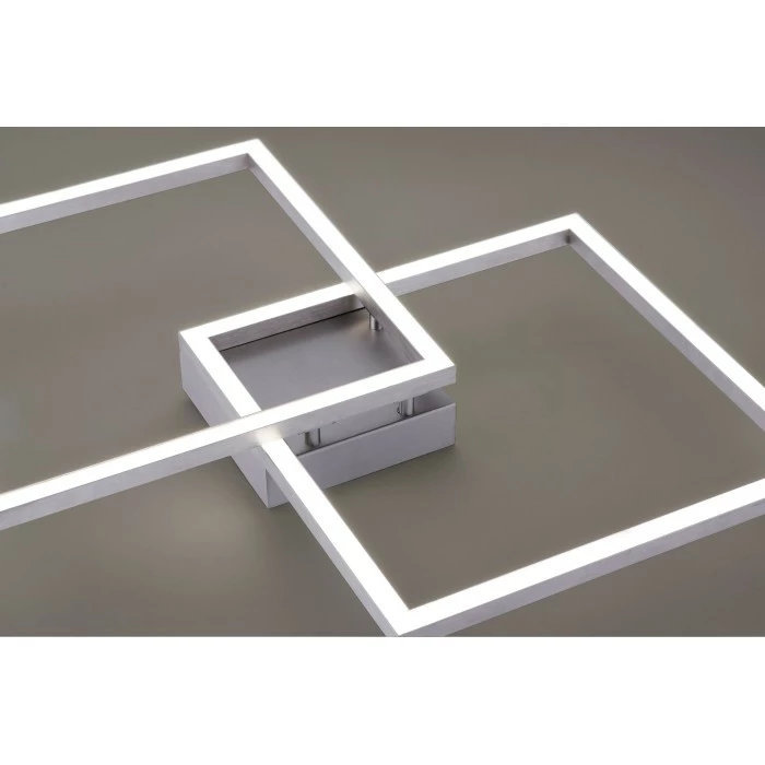 Leuchten Direkt Ls-MAXI Deckenleuchte LED Edelstahl, 2-flammig, Fernbedienung, Farbwechsler – Bild 3