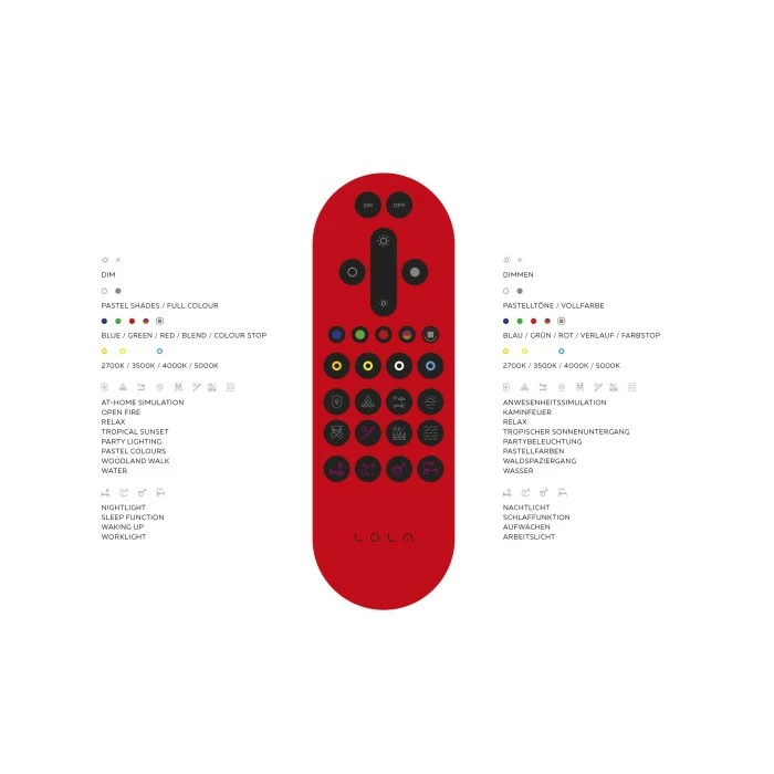 Leuchten Direkt Ls-MAXI Deckenleuchte LED Edelstahl, 2-flammig, Fernbedienung, Farbwechsler – Bild 7