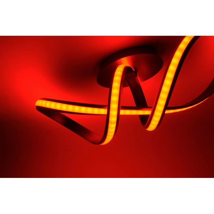 Leuchten Direkt Ls-MELINDA Deckenleuchte LED Edelstahl, 1-flammig, Fernbedienung, Farbwechsler – Bild 7