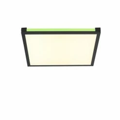 Leuchten Direkt MARIO Deckenleuchte LED Schwarz, 1-flammig, Fernbedienung, Farbwechsler