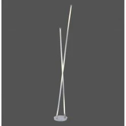 Leuchten Direkt MARLO Stehleuchte LED Edelstahl, 2-flammig