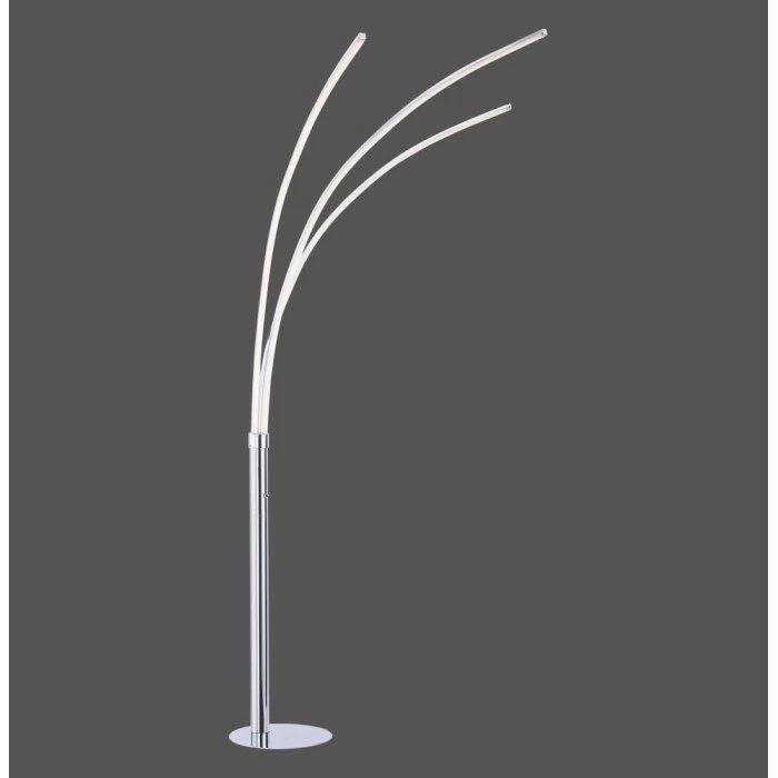 Leuchten Direkt Stehleuchte MAJA LED Chrom, 3-flammig