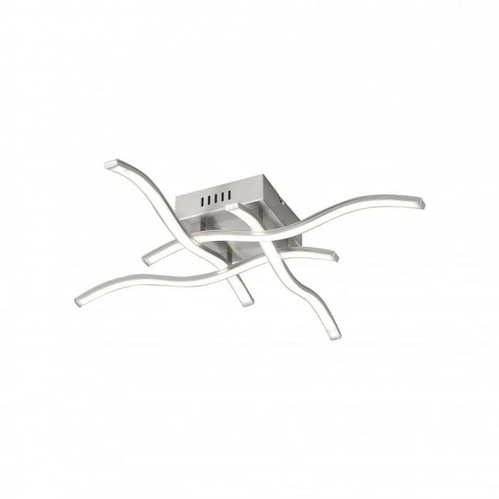 Leuchten Direkt Leuchtendirekt WAVE Deckenleuchte LED Edelstahl, 4-flammig – Bild 2