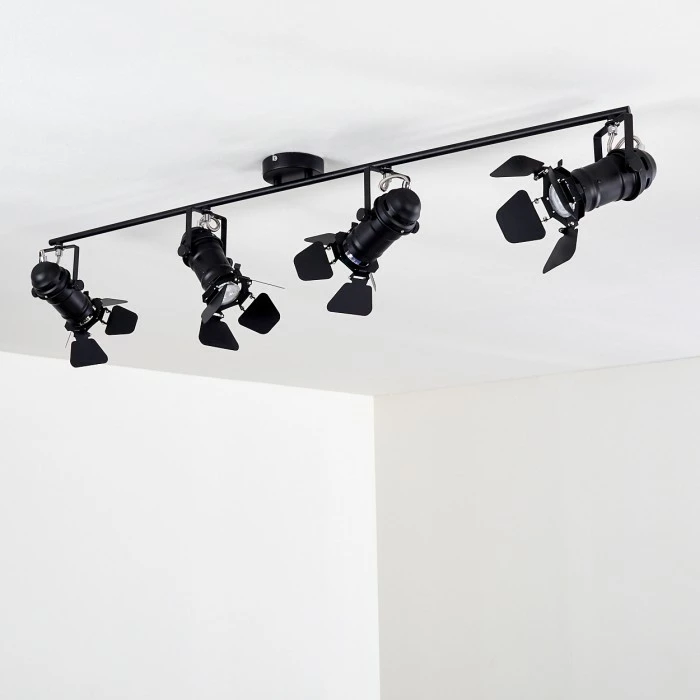 Hofstein Lichinga Deckenstrahler Schwarz, 4-flammig – Bild 15