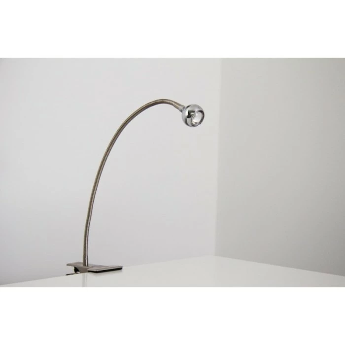 Hofstein Lina Klemmleuchte LED Nickel-Matt, 1-flammig – Bild 8