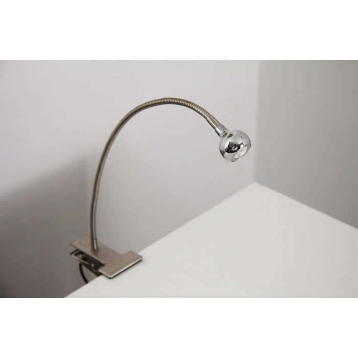 Hofstein Lina Klemmleuchte LED Nickel-Matt, 1-flammig – Bild 9