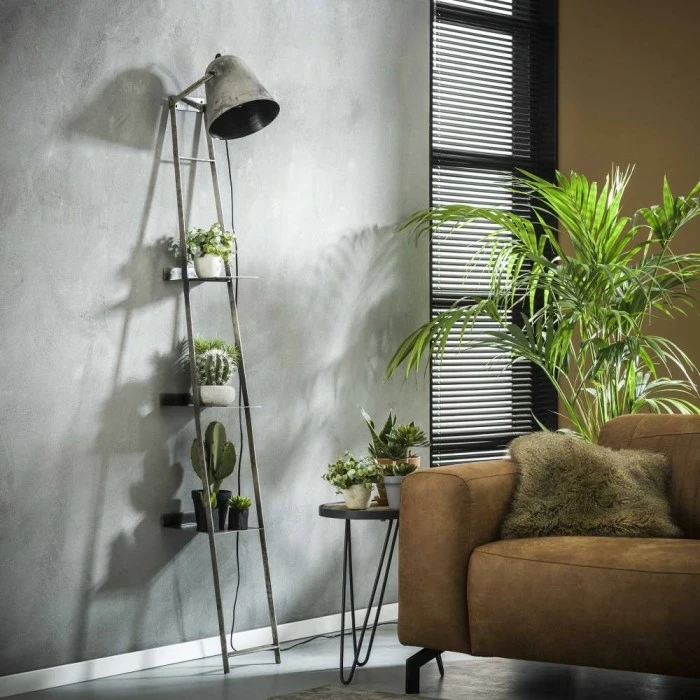 Hofstein LISSE Wandregallampe Schwarz, Grau, 1-flammig – Bild 2