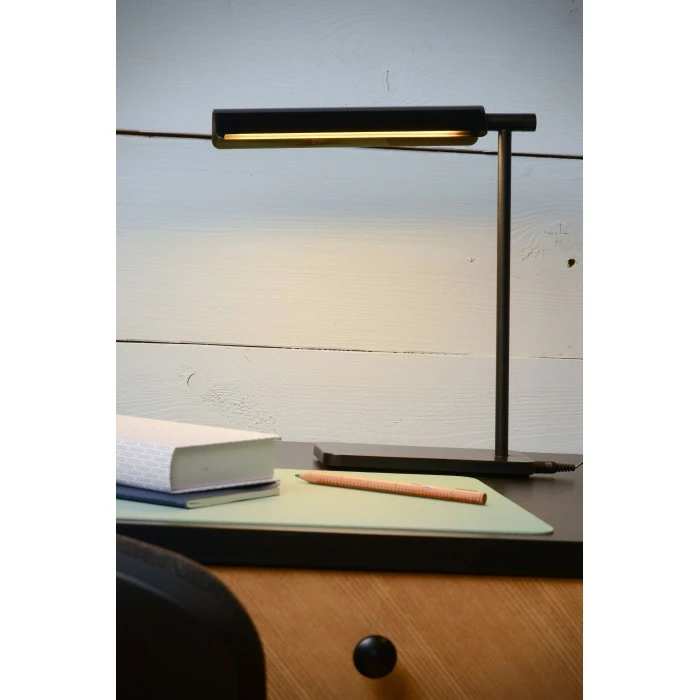 Lucide LEVI Schreibtischleuchte LED Schwarz, 1-flammig – Bild 2