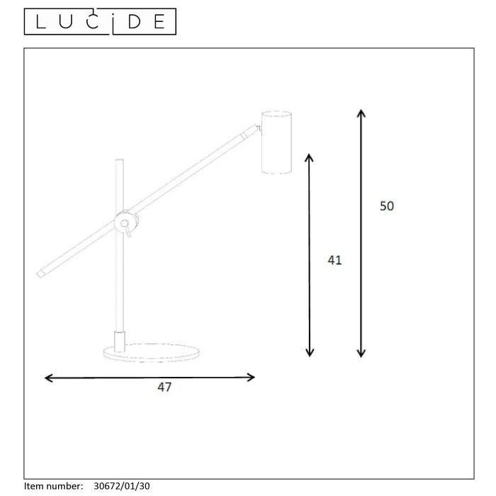 Lucide PHILINE Schreibtischlampe Schwarz, 1-flammig – Bild 10