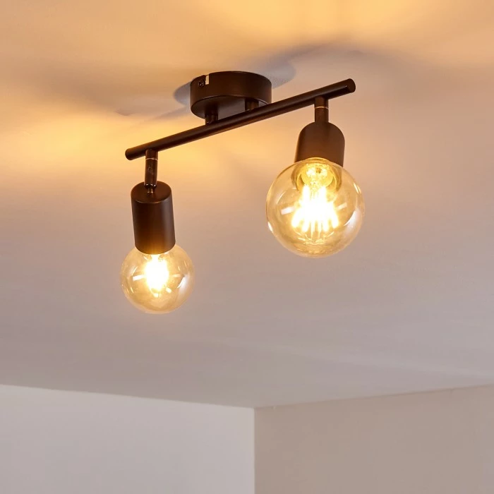 Hofstein Maidford Deckenleuchte Schwarz, 2-flammig – Bild 12