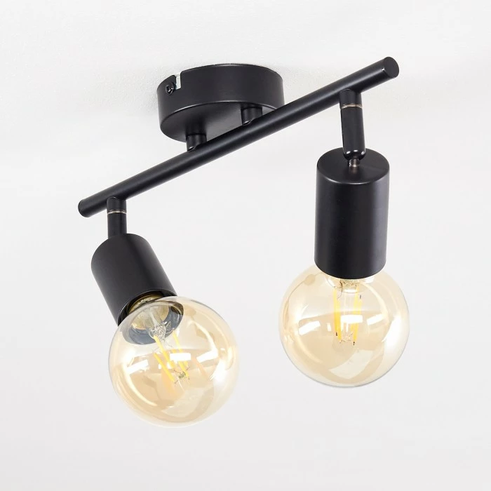 Hofstein Maidford Deckenleuchte Schwarz, 2-flammig – Bild 10