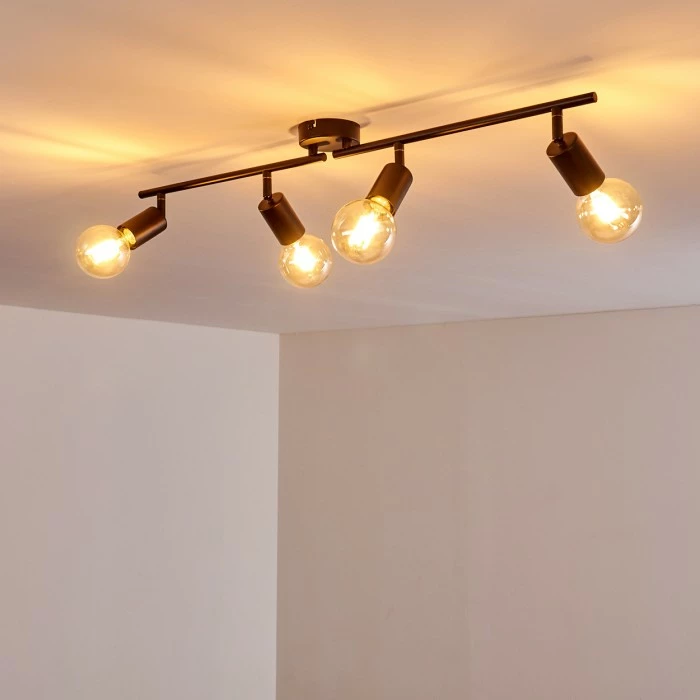 Hofstein Maidford Deckenleuchte Schwarz, 4-flammig – Bild 15