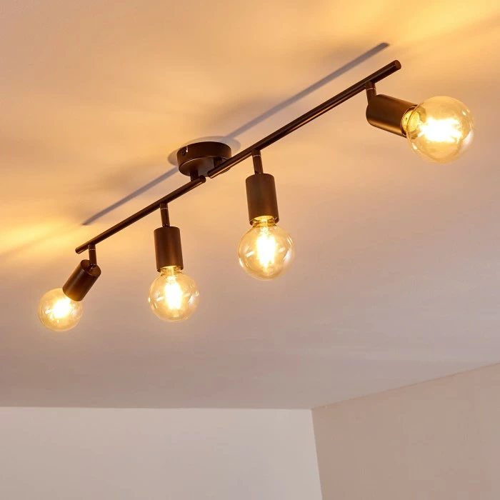 Hofstein Maidford Deckenleuchte Schwarz, 4-flammig – Bild 5