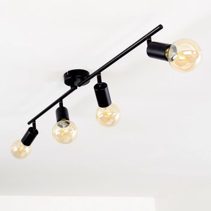 Hofstein Maidford Deckenleuchte Schwarz, 4-flammig – Bild 8