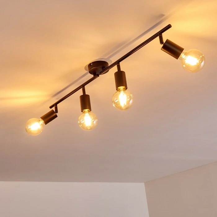 Hofstein Maidford Deckenleuchte Schwarz, 4-flammig – Bild 9