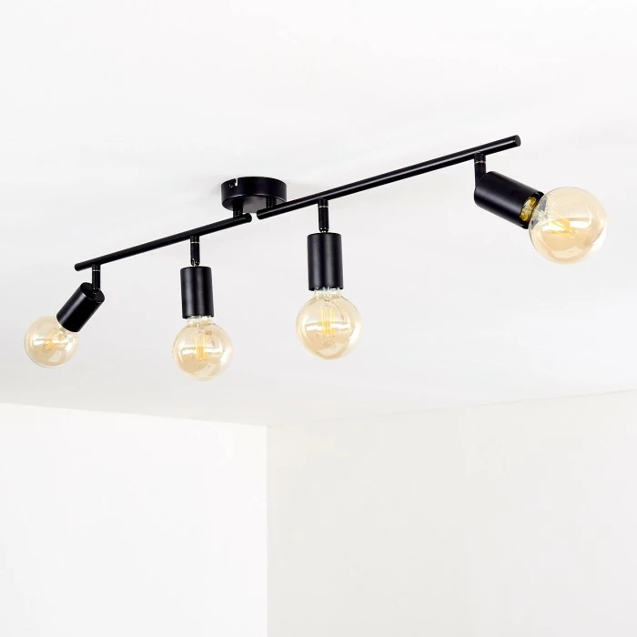 Hofstein Maidford Deckenleuchte Schwarz, 4-flammig – Bild 10