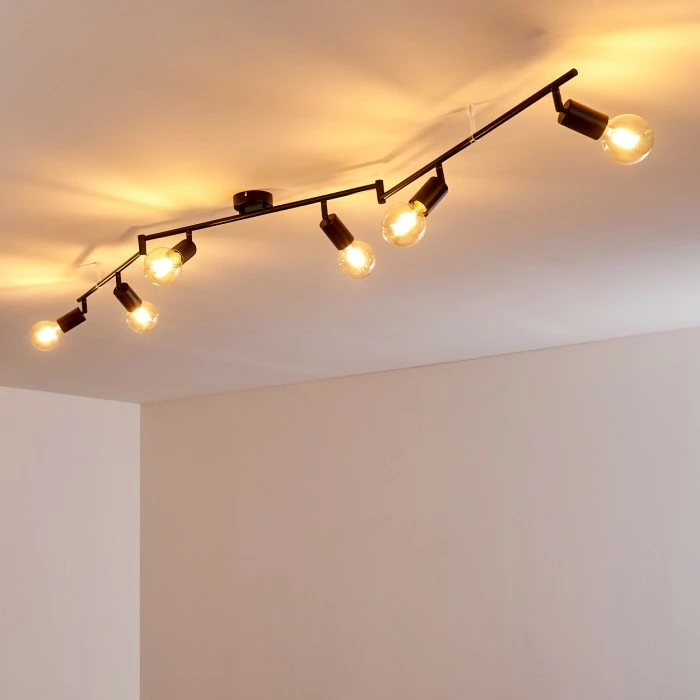 Hofstein Maidford Deckenleuchte Schwarz, 6-flammig – Bild 12