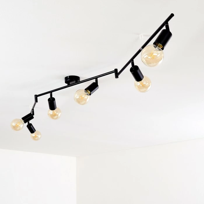 Hofstein Maidford Deckenleuchte Schwarz, 6-flammig – Bild 13