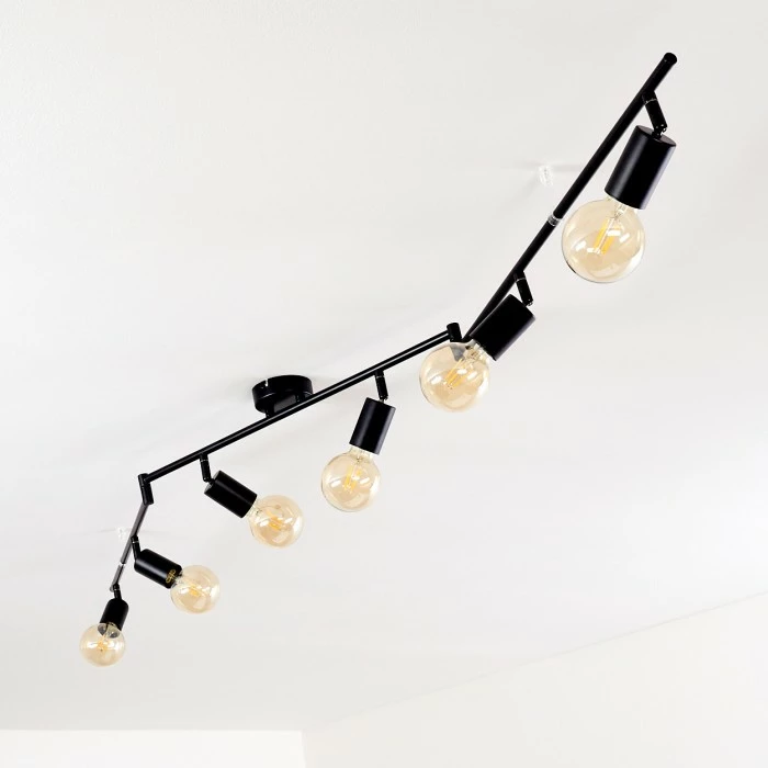 Hofstein Maidford Deckenleuchte Schwarz, 6-flammig – Bild 15