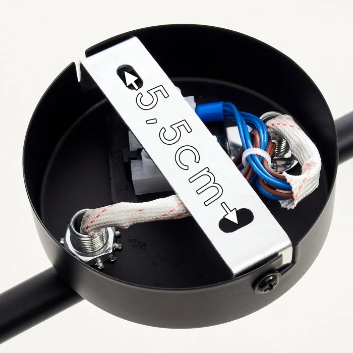 Hofstein Maidford Deckenleuchte Schwarz, 6-flammig – Bild 18