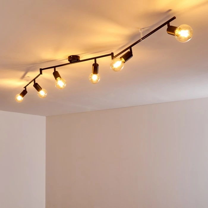 Hofstein Maidford Deckenleuchte Schwarz, 6-flammig – Bild 3