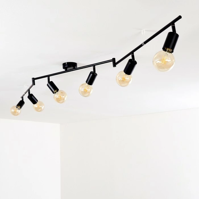 Hofstein Maidford Deckenleuchte Schwarz, 6-flammig – Bild 4